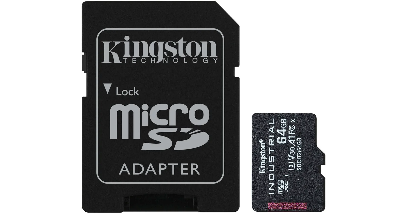 Kingston Industrial microSD + SD-adapter 64 GB