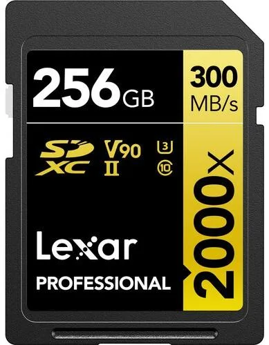 Lexar Professional 2000x SDXC UHS-II Card GOLD Series 256GB