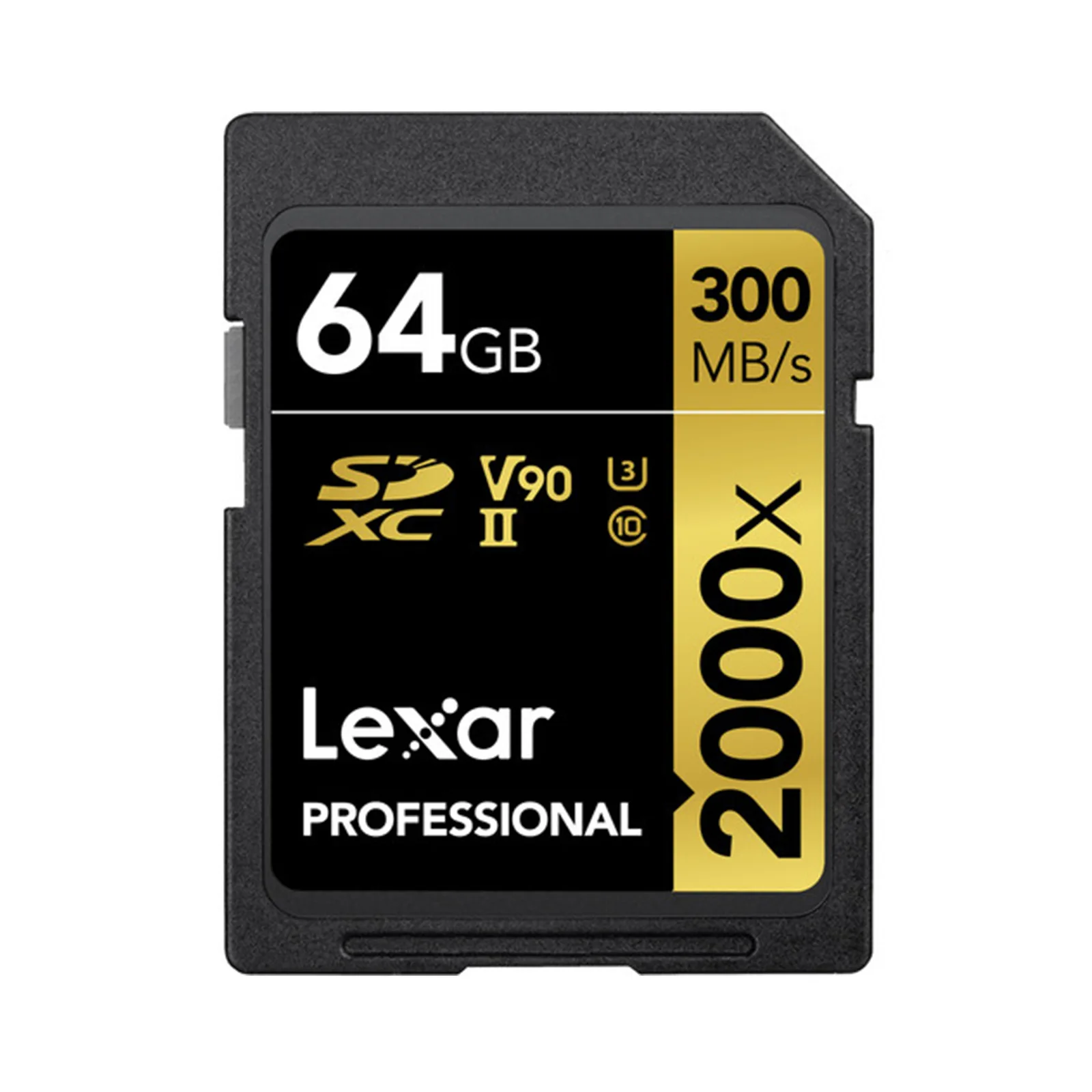 Lexar Professional 2000x SDXC UHS-II Card GOLD Series 64GB